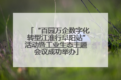 “百园万企数字化转型江淮行阜阳站”活动暨工业生态主题会议成功举办