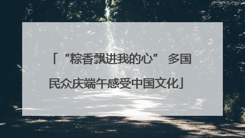 “粽香飘进我的心” 多国民众庆端午感受中国文化