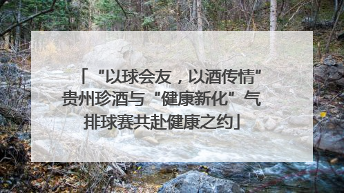 “以球会友，以酒传情”贵州珍酒与“健康新化”气排球赛共赴健康之约