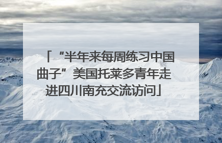“半年来每周练习中国曲子”美国托莱多青年走进四川南充交流访问