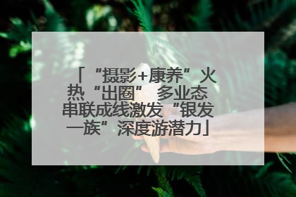 “摄影+康养”火热“出圈” 多业态串联成线激发“银发一族”深度游潜力