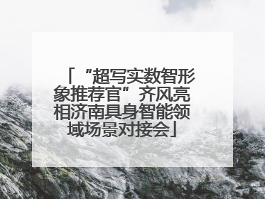 “超写实数智形象推荐官”齐风亮相济南具身智能领域场景对接会