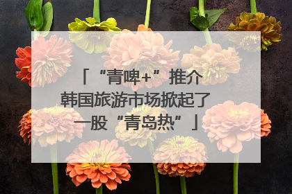 “青啤+”推介 韩国旅游市场掀起了一股“青岛热”