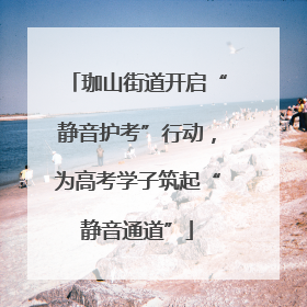 珈山街道开启“静音护考”行动，为高考学子筑起“静音通道”