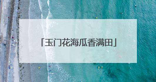 玉门花海瓜香满田