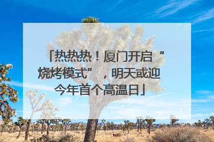 热热热！厦门开启“烧烤模式”，明天或迎今年首个高温日