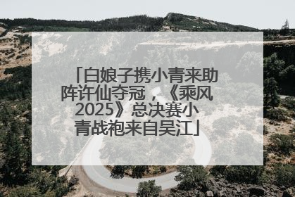 白娘子携小青来助阵许仙夺冠，《乘风2025》总决赛小青战袍来自吴江