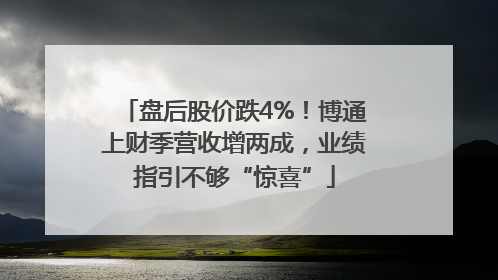 盘后股价跌4%！博通上财季营收增两成，业绩指引不够“惊喜”