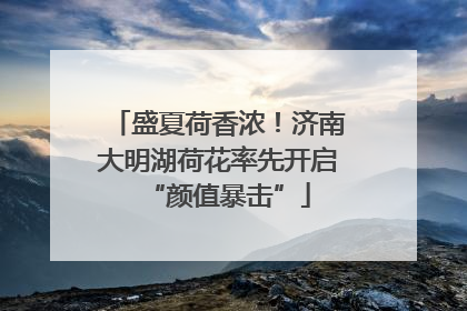 盛夏荷香浓！济南大明湖荷花率先开启“颜值暴击”