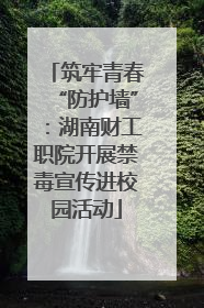 筑牢青春“防护墙”：湖南财工职院开展禁毒宣传进校园活动