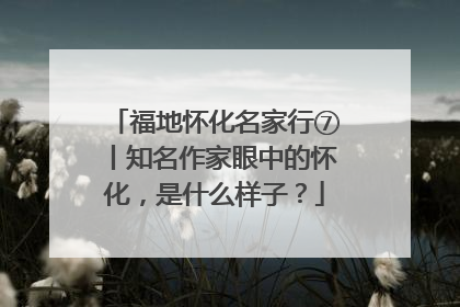 福地怀化名家行⑦丨知名作家眼中的怀化，是什么样子？