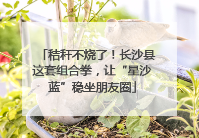 秸秆不烧了！长沙县这套组合拳，让“星沙蓝”稳坐朋友圈