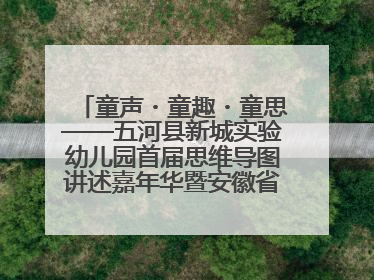 童声・童趣・童思——五河县新城实验幼儿园首届思维导图讲述嘉年华暨安徽省学前教育教研基地园项目阶段性成果展示活动