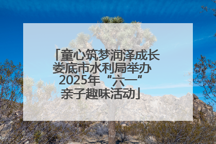 童心筑梦润泽成长 娄底市水利局举办2025年“六一”亲子趣味活动