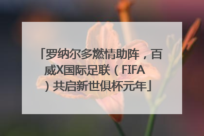 罗纳尔多燃情助阵，百威X国际足联（FIFA）共启新世俱杯元年