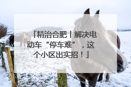 精治合肥丨解决电动车“停车难”，这个小区出实招！