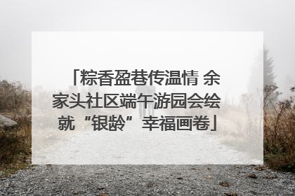 粽香盈巷传温情 余家头社区端午游园会绘就“银龄”幸福画卷