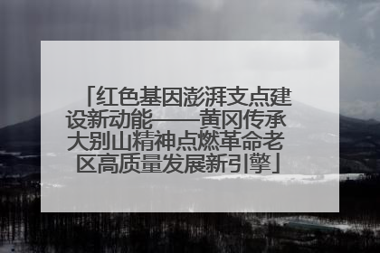 红色基因澎湃支点建设新动能——黄冈传承大别山精神点燃革命老区高质量发展新引擎