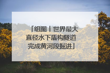 组图丨世界最大直径水下盾构隧道完成黄河段掘进