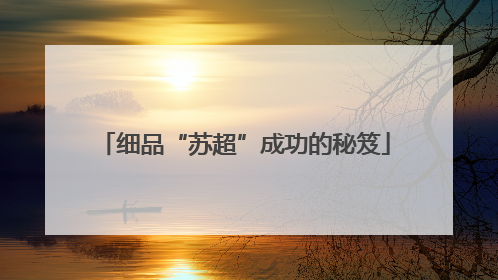 细品“苏超”成功的秘笈