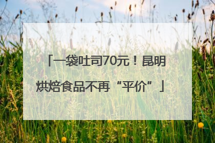 一袋吐司70元！昆明烘焙食品不再“平价”