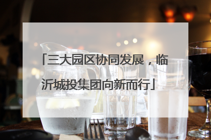 三大园区协同发展，临沂城投集团向新而行