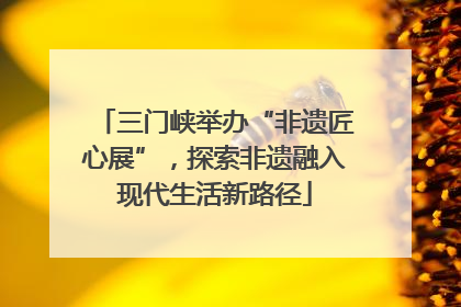 三门峡举办“非遗匠心展”，探索非遗融入现代生活新路径