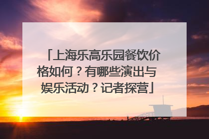 上海乐高乐园餐饮价格如何？有哪些演出与娱乐活动？记者探营