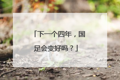 下一个四年，国足会变好吗？