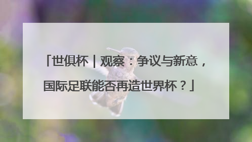 世俱杯｜观察：争议与新意，国际足联能否再造世界杯？