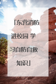 东营消防进校园 学习自防自救知识