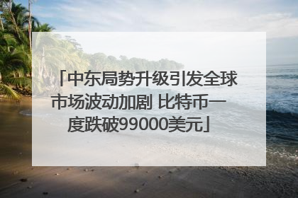 中东局势升级引发全球市场波动加剧 比特币一度跌破99000美元