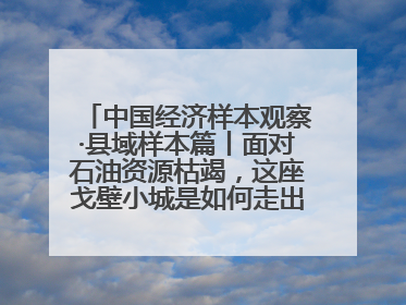 中国经济样本观察·县域样本篇丨面对石油资源枯竭，这座戈壁小城是如何走出困境的？