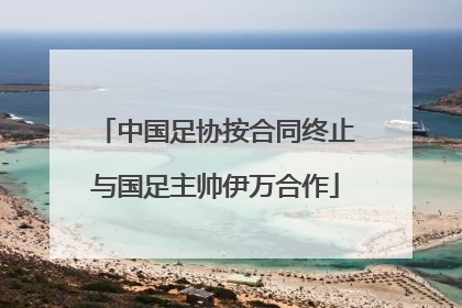 中国足协按合同终止与国足主帅伊万合作