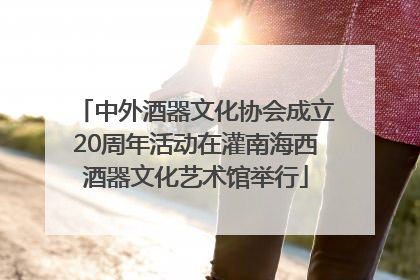中外酒器文化协会成立20周年活动在灌南海西酒器文化艺术馆举行
