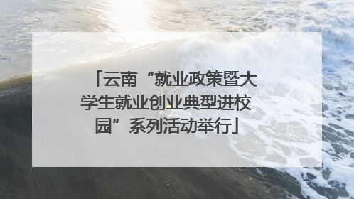 云南“就业政策暨大学生就业创业典型进校园”系列活动举行