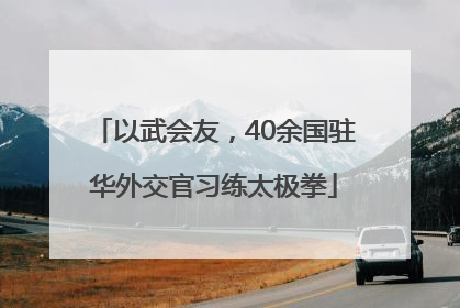 以武会友，40余国驻华外交官习练太极拳