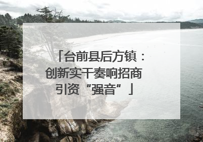 台前县后方镇：创新实干奏响招商引资“强音”