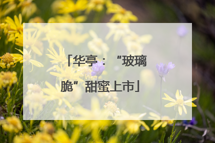 华亭：“玻璃脆”甜蜜上市
