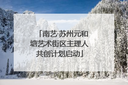 南艺·苏州元和塘艺术街区主理人共创计划启动