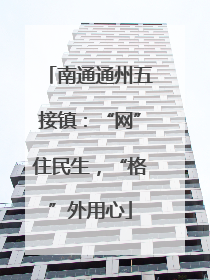 南通通州五接镇：“网”住民生，“格”外用心