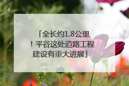 全长约1.8公里！平谷这处道路工程建设有重大进展