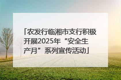 农发行临湘市支行积极开展2025年“安全生产月”系列宣传活动