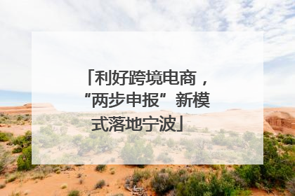 利好跨境电商，“两步申报”新模式落地宁波
