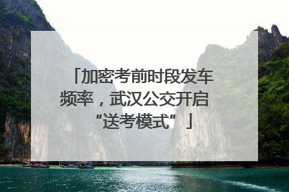 加密考前时段发车频率，武汉公交开启“送考模式”