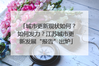 城市更新现状如何？如何发力？江苏城市更新发展“报告”出炉