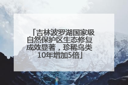 吉林波罗湖国家级自然保护区生态修复成效显著，珍稀鸟类10年增加5倍