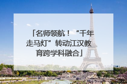名师领航!“千年走马灯”转动江汉教育跨学科融合