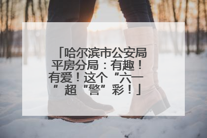 哈尔滨市公安局平房分局：有趣！有爱！这个“六一”超“警”彩！