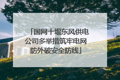 国网十堰东风供电公司多举措筑牢电网防外破安全防线
